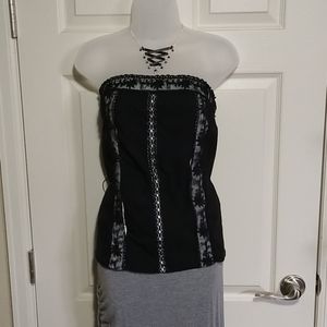 Torrid lace strapless top